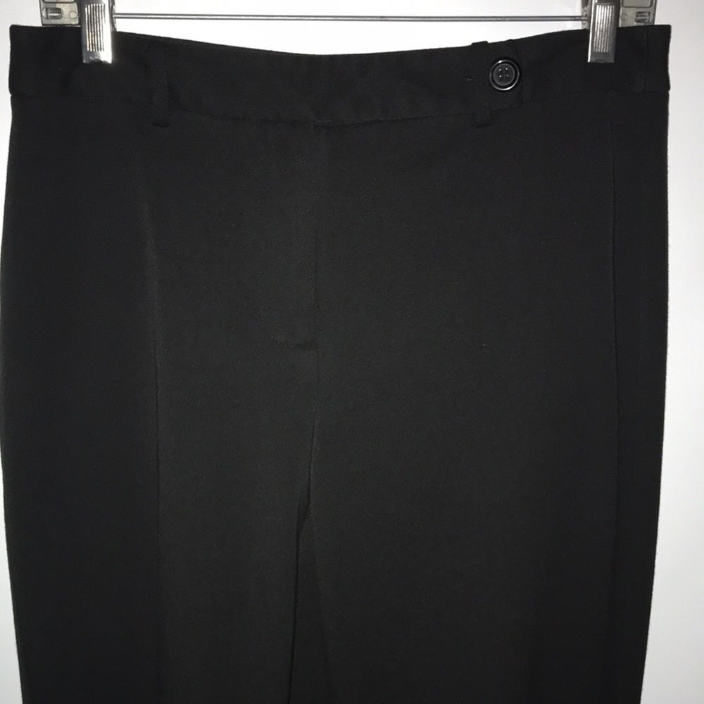 TALBOTS Flare Wide Leg Black‎ Trousers Size 6 Office Career Dress Work Pants